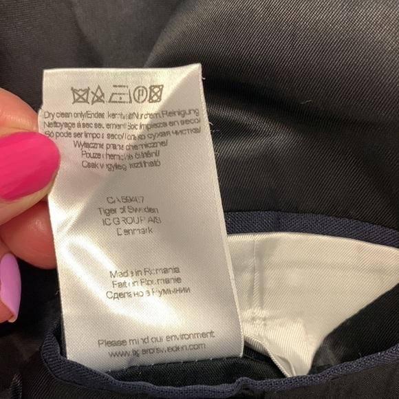 TIGER OF SWEDEN Nedvin men’s wool suit jacket blazer fully lined navy blue sz54L - Picture 9 of 16